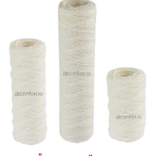 Cartus filtrant fir bumbac textil impotriva sedimentelor dimensiuni 5,7,10 inch