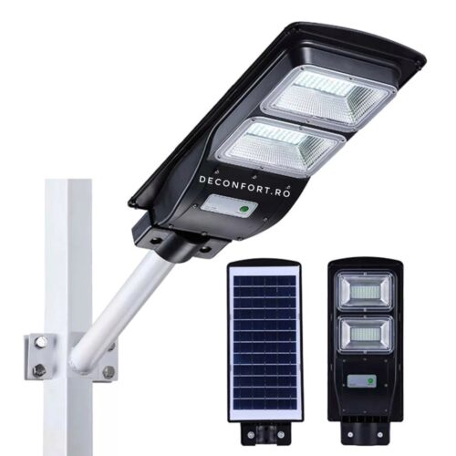 Lampa stradala LED 60w panou solar incarcare cu senzor lumina